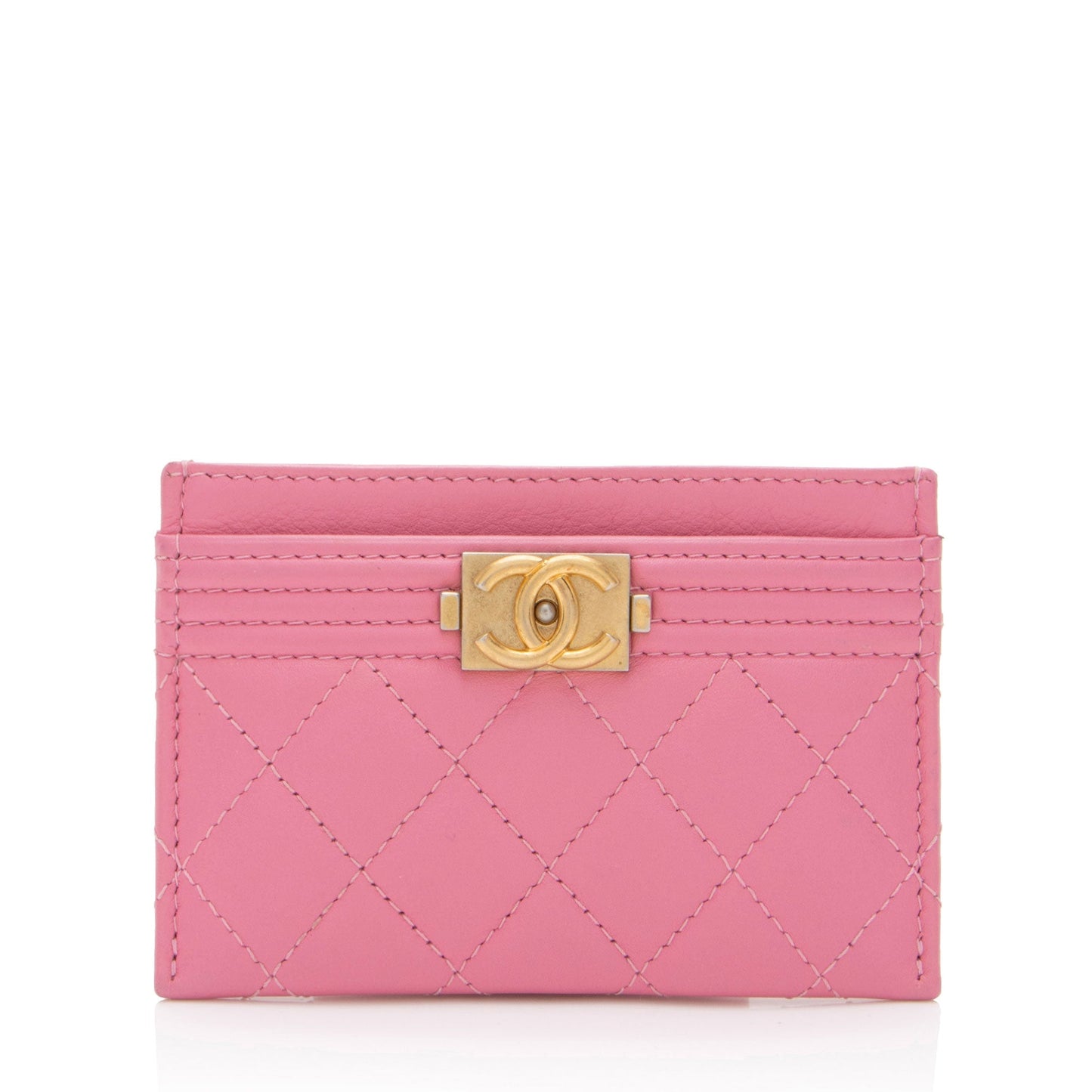 Chanel Lambskin Boy Card Holder (SHF-xyoKJV)