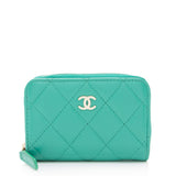Chanel Lambskin CC Zip Around Card Case (SHF-kPLZP1)