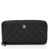 Chanel Lambskin CC Zip Around Wallet