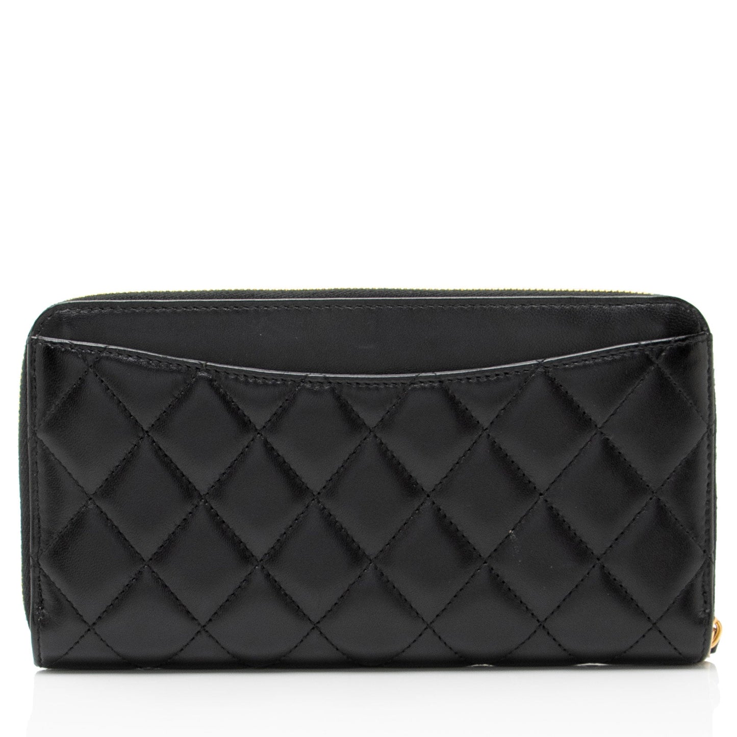 Chanel Lambskin CC Zip Around Wallet