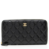 Chanel Lambskin CC Zip Around Wallet
