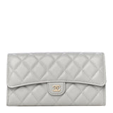 CHANEL CAVIAR QUILTED LARGE FLAP WALLET