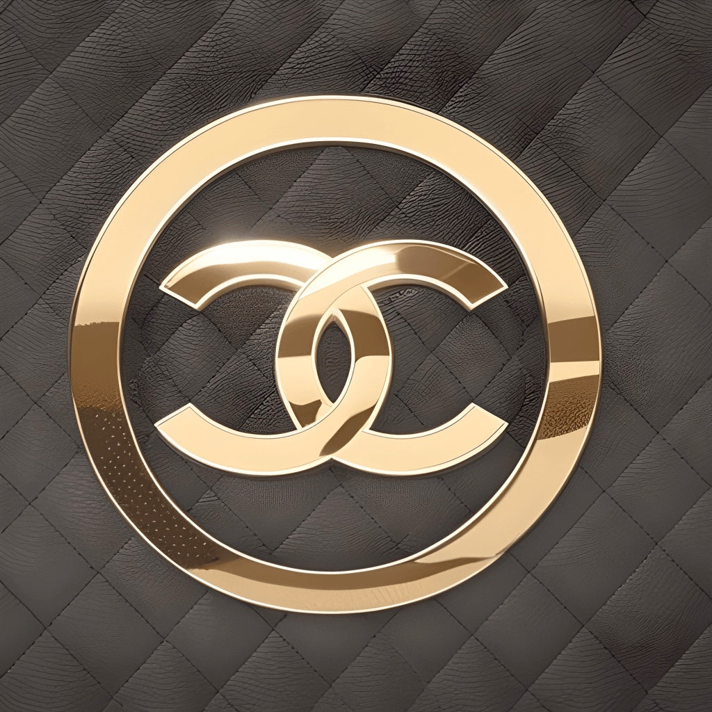 CHANEL BLACK & GOLD METAL AND LAMBSKIN CLASSIC CC TURNLOCK CUFF BRACELET