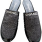 CHANEL PATENT MULES SLIDES