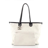 CHANEL QUILTED CAVIAR FEVER TOTE BAG