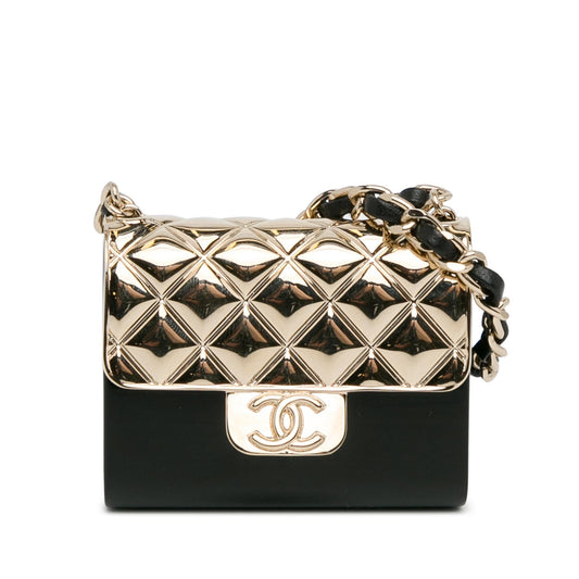 Chanel Metal And Resin Chain Flap Pendant Necklace (SHG-Xtw85C)
