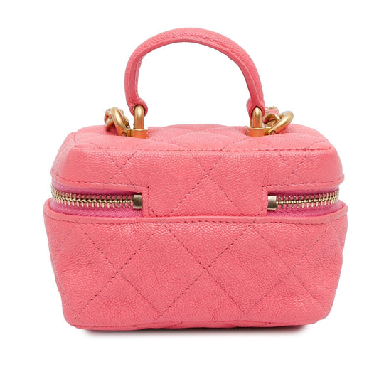 Chanel Micro Caviar Chain Vanity Bag (SHG-LbgD5F)