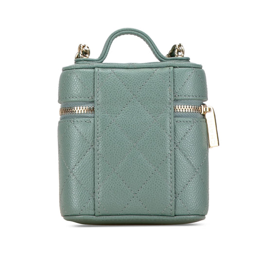 Chanel Mini Caviar Handle with Care Vanity Case