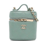 Chanel Mini Caviar Handle with Care Vanity Case