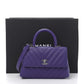 CHANEL MINI COCO HANDLE CHEVRON QUILTED CAVIAR LEATHER BAG