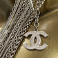 CHANEL CC MULTI STRAND CHAIN LINK NECKLACE