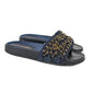 CHANEL TROPICONIC ICONIC GOLD LOGO CHAIN POOL SLIDES
