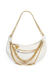 CHANEL PARIS NY ALL ABOUT CHAINS NAPPA LEATHER HOBO BAG