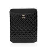 Chanel Patent Leather CC Brilliant iPad Case (SHF-erdd74)