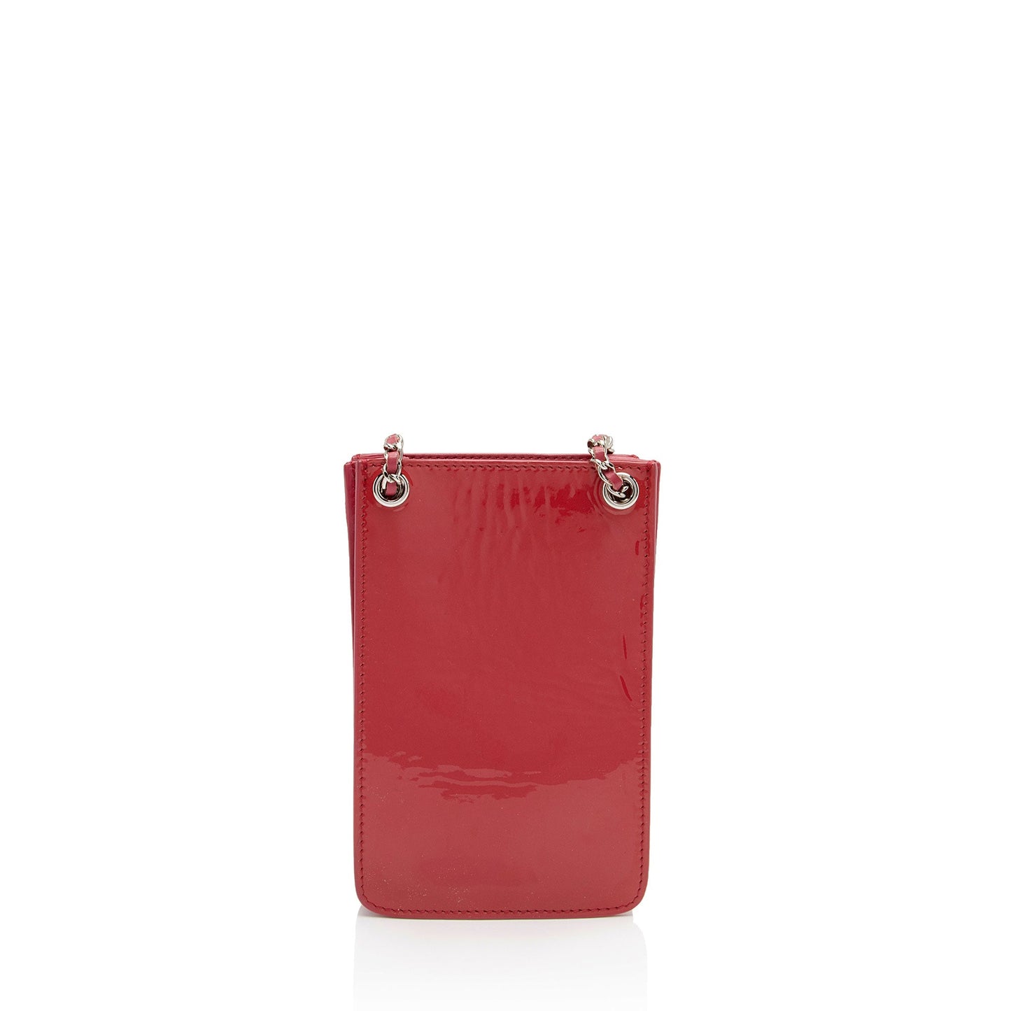 Chanel Patent Leather CC Phone Holder Crossbody Bag (SHF-8mTe1i)