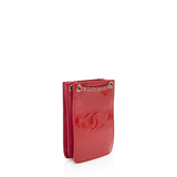 Chanel Patent Leather CC Phone Holder Crossbody Bag (SHF-8mTe1i)