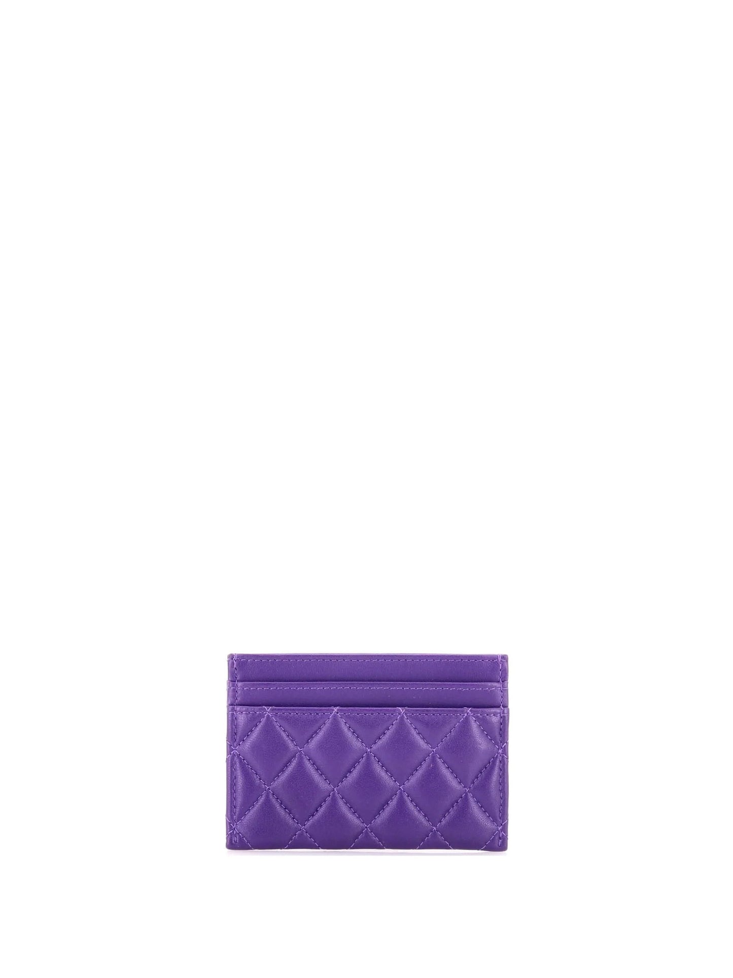 CHANEL QUILTED LAMBSKIN BOY CARD CASE