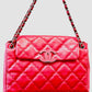CHANEL CC QUILTED CALFSKIN LARGE FLAP BAG
