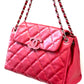 CHANEL CC QUILTED CALFSKIN LARGE FLAP BAG