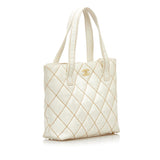 Chanel Quilted Surpique Tote (SHG-35386)