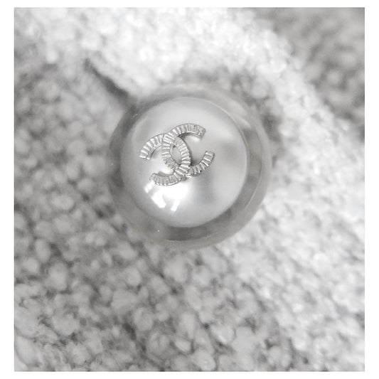 CHANEL PEARLY GRAY FANTASY TWEED JACKET