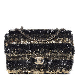 CHANEL Sequin Classic Mini Flap Bag