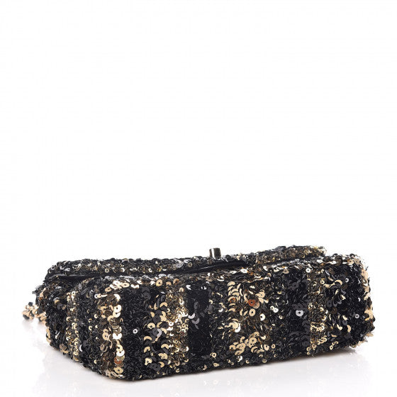 CHANEL Sequin Classic Mini Flap Bag
