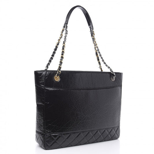 Chanel Shiny Aged Calfskin Quilted Bag