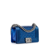 Chanel Small Patent Boy Crossbody Bag (SHG-rZGcqT)