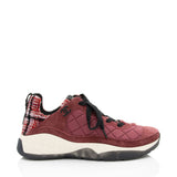 Chanel Suede Tweed CC Sneakers - Size 7.5 / 37.5