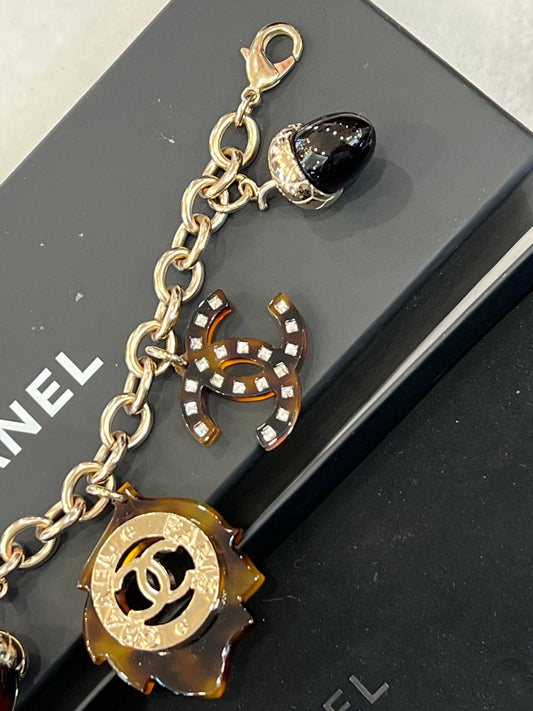 CHANEL TORTIE CHARM BRACELET