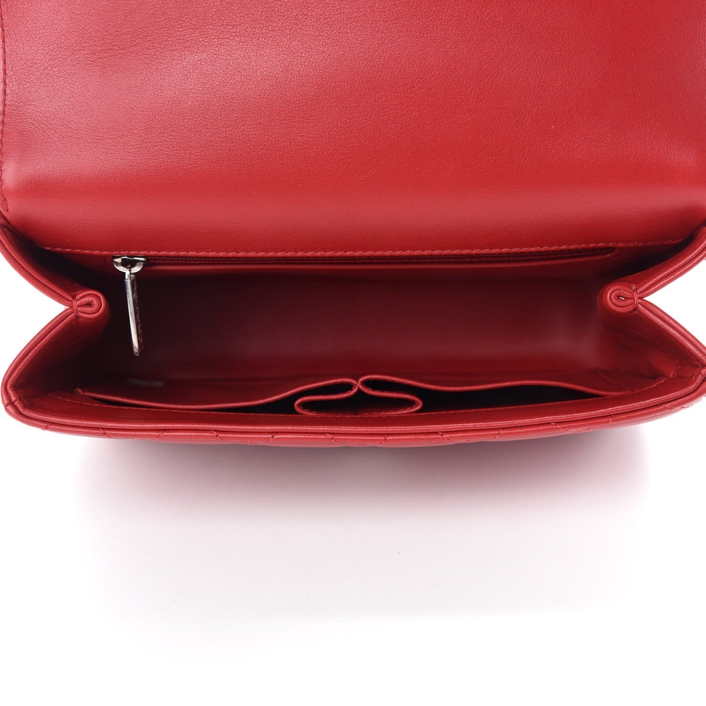 CHANEL SMALL LAMBSKIN QUILTED CC FILIGREE FLAP BAG