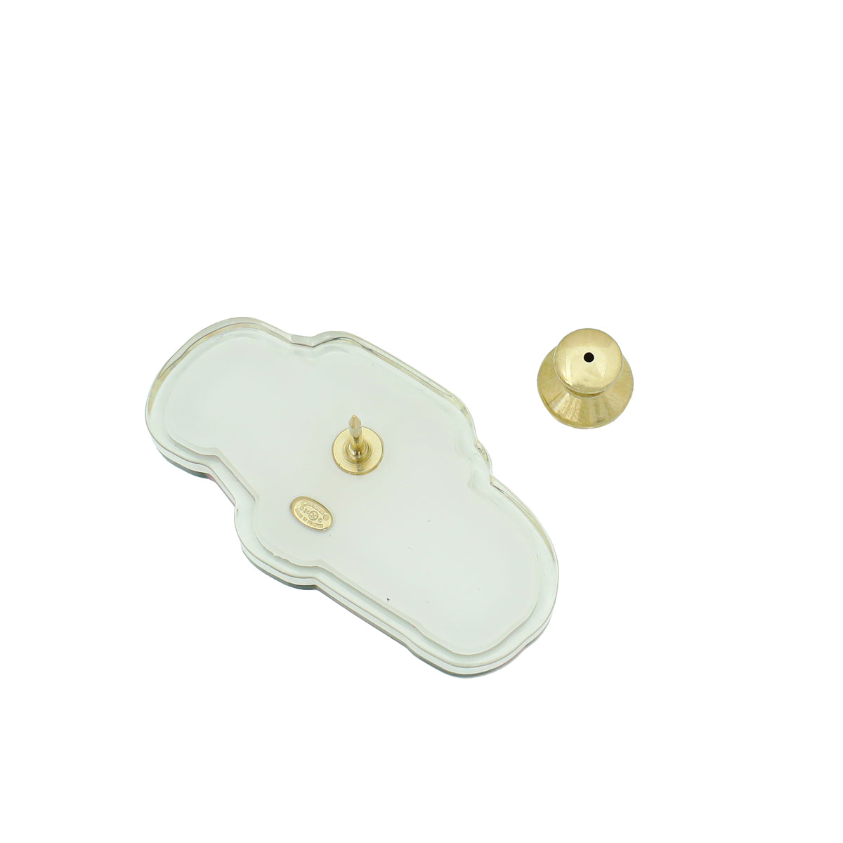 Chanel Pink CC Car Plastic Pin Brooch