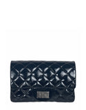 Chanel Black Aged Patent Leather 2.55 Reissue Clutch Bag