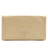 Chanel Beige Lambskin   CC Clutch