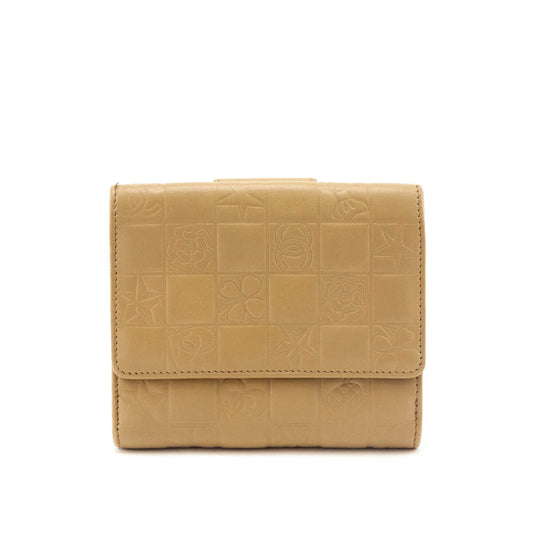 Chanel Beige Lambskin Precious Symbols Wallet