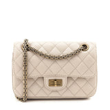 Chanel Beige Sheepskin Quilted 2.55 Reissue Mini Double Flap Bag