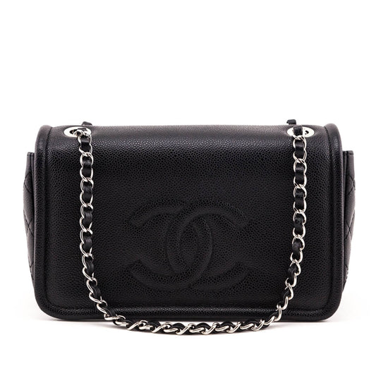 Chanel Black Caviar Timeless CC Flap Bag