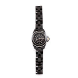 Chanel Black Ceramic & Diamonds J12 29mm Watch