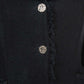Chanel Black Frayed   Jacket Size S | FR 38