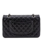 Chanel Black Lambskin Quilted Medium Double Flap