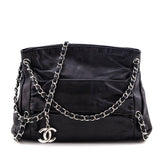 Chanel Black Lambskin Small Sharpei Shoulder Bag