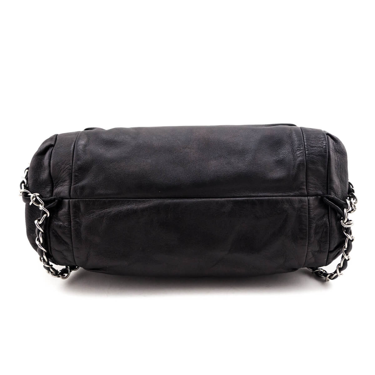 Chanel Black Lambskin Small Sharpei Shoulder Bag