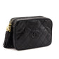 Chanel Black Lizard CC Camera Bag