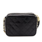 Chanel Black Lizard CC Camera Bag