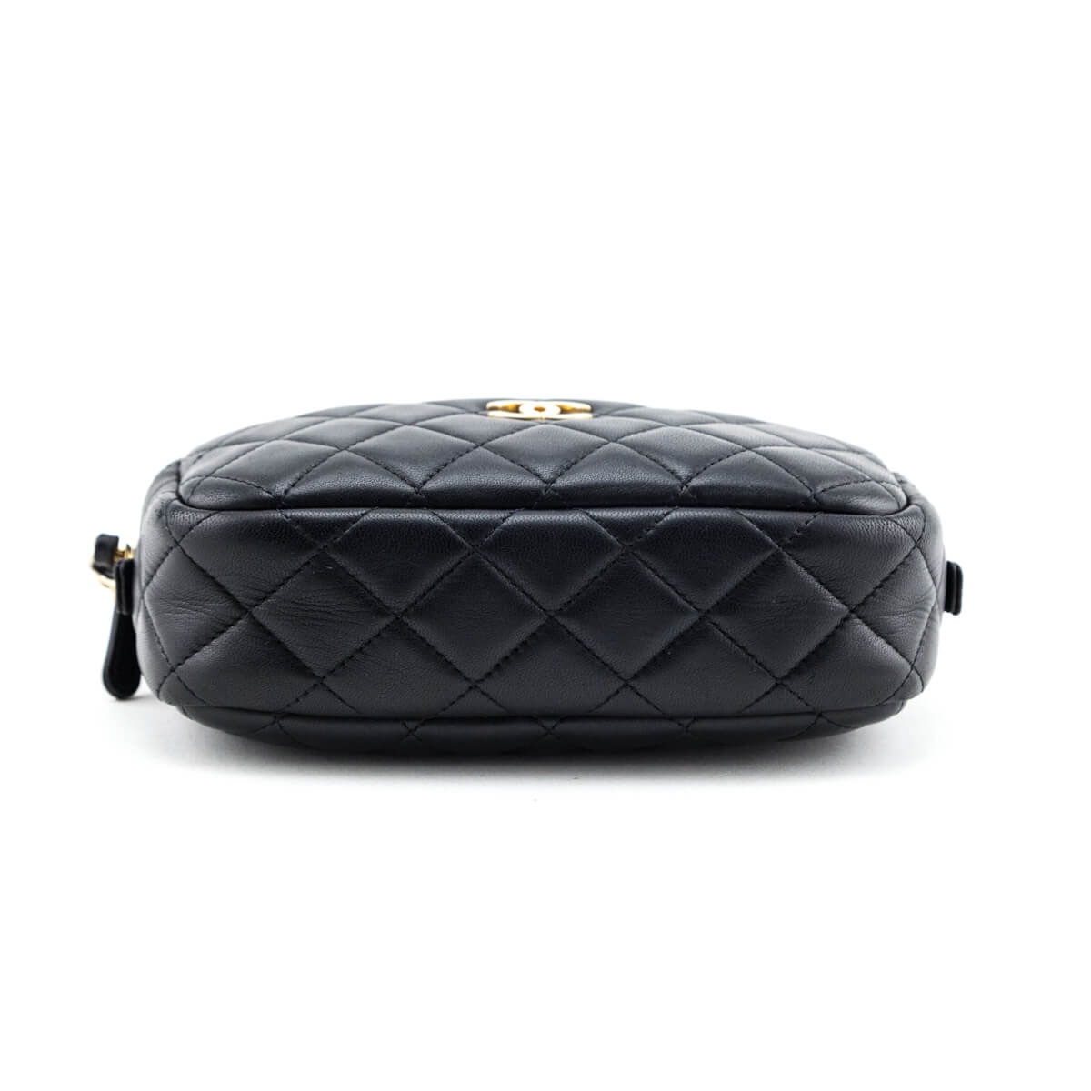 Chanel Black Quilted Lambskin Small Timeless Camera Case