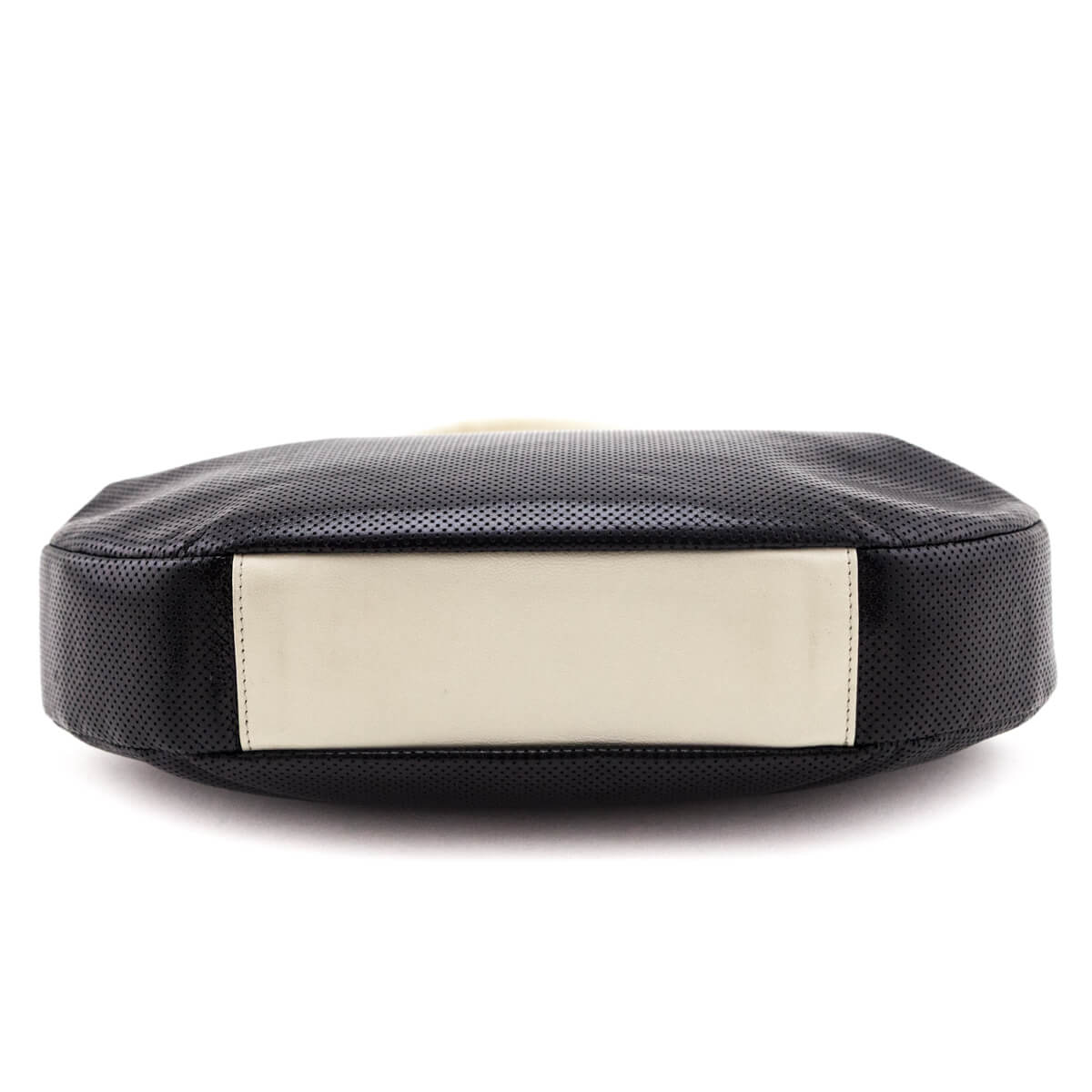 Chanel Black & White Perforated Bow Frame Bag