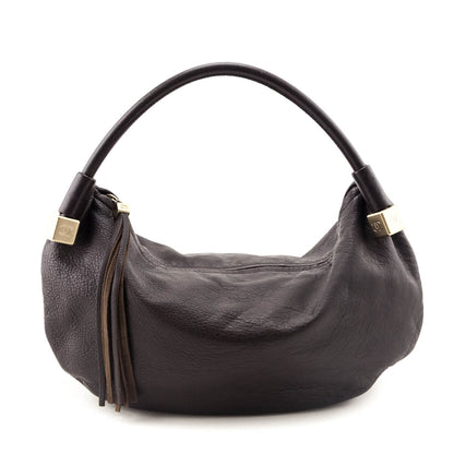 Chanel Brown Calfskin CC Dice Hobo Bag