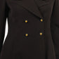 Chanel Brown Wool Crepe Jacket Size S