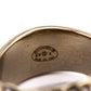 Chanel Gold-Tone, Faux Pearl & CC Cocktail Ring Size US 7.25